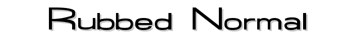 Rubbed  Normal font